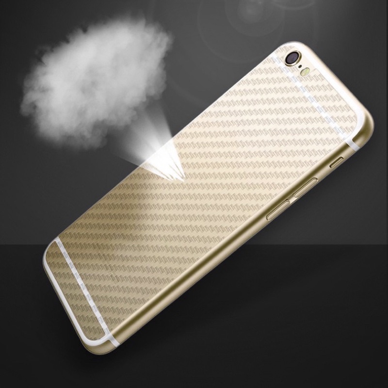 Miếng dán mặt lưng cacbon bảo vệ điện thoại  6/6s/7/7plus/8/8plus/plus/x/xr/xs/11/12/pro/13/13pro/max/plus