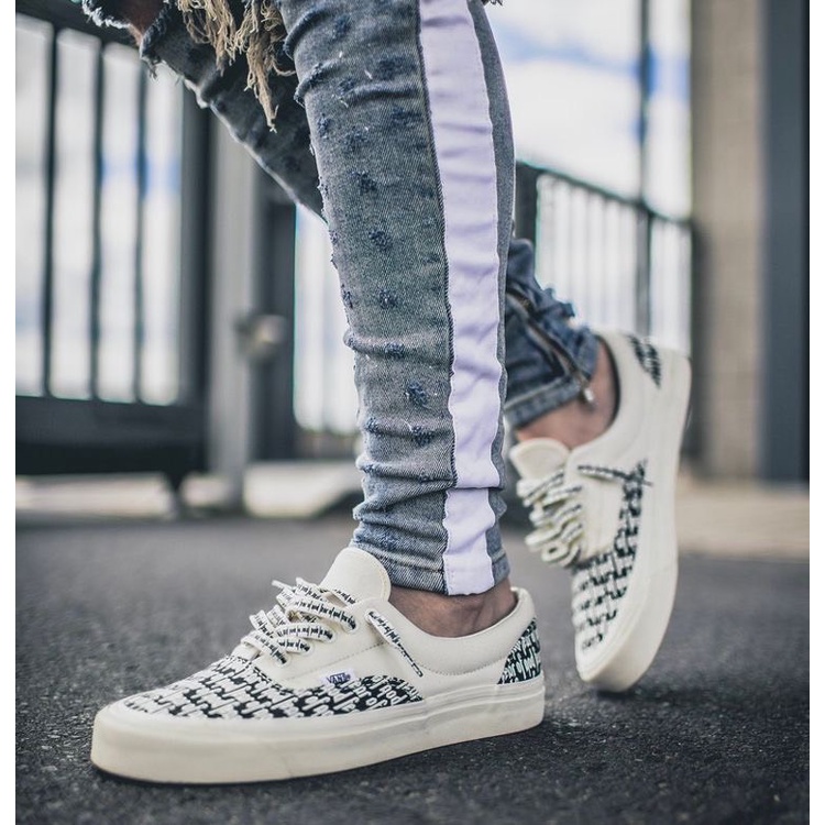 Giày snaeaker Vans chữ fog fear of god Hot trend nam nữ, Giày thể thao Van chữ dùng đi học,tập gym,chạy bộ