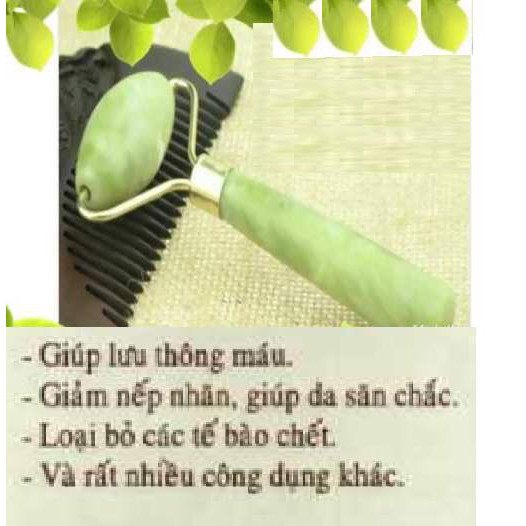 Đá massage - Thanh lăn mặt bằng đá 2 đầu