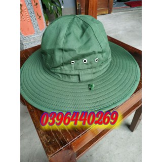 Nón(Mũ) tai bèo dã chiến xanh lá
