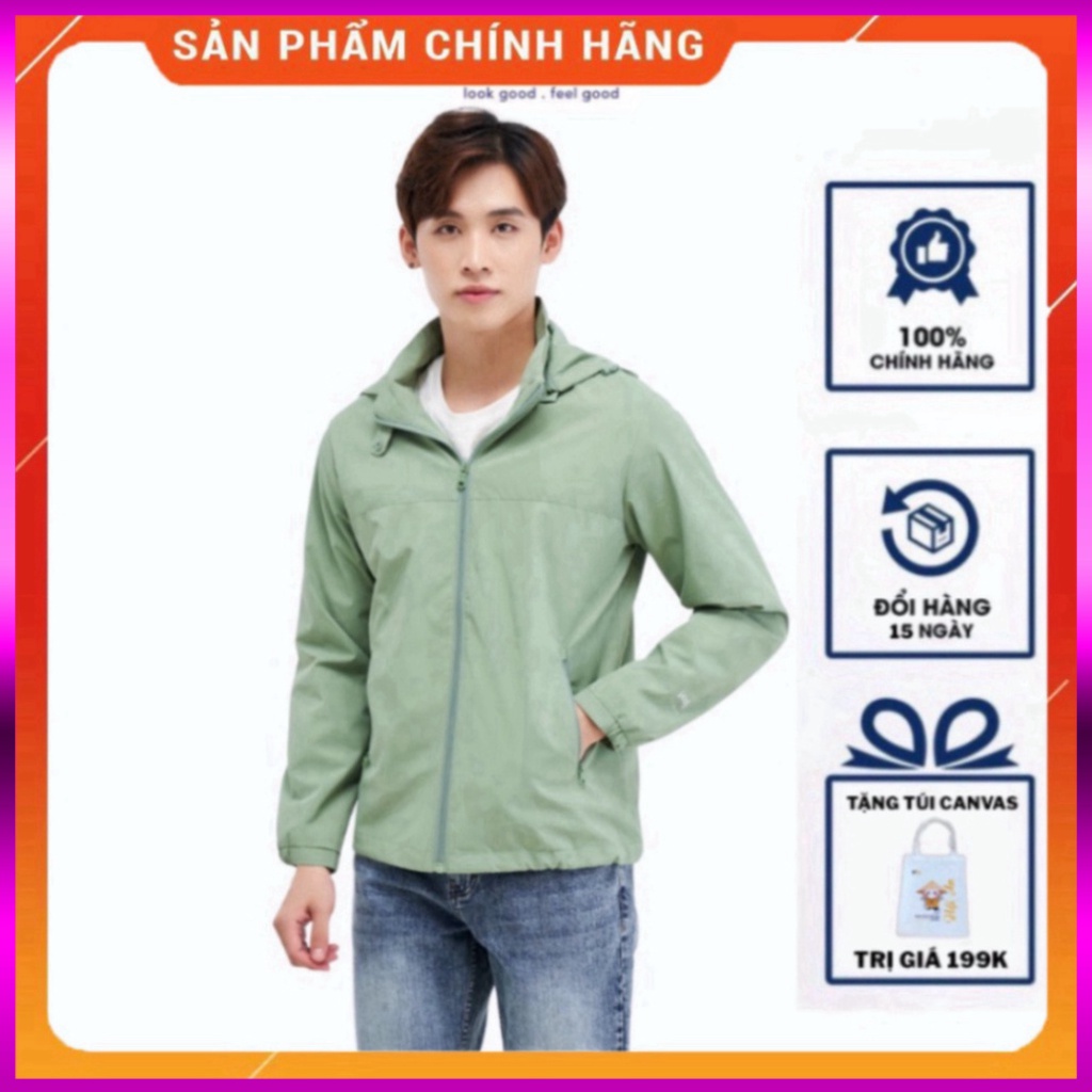Áo Khoác Gió Nam YODY Chống Bụi Chống Nước Hai Lớp Kiểu Dáng Thể Thao Phối Lưng AKM4027 (giá sale hot)