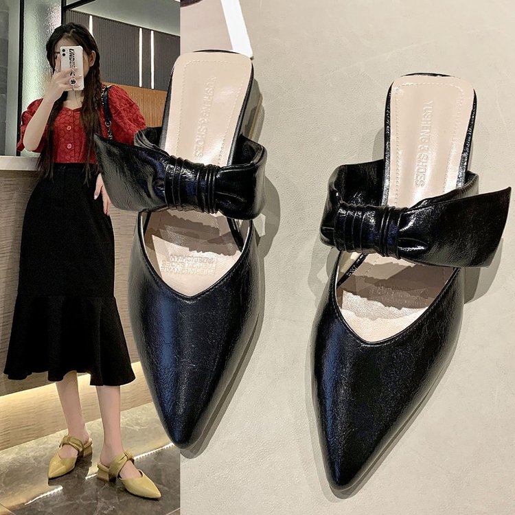 Dép Đế Bằng Mũi Nhọn Đính Nơ Thời Trang Cho Nữ | BigBuy360 - bigbuy360.vn