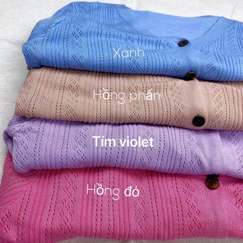 Áo Cadigan Len Mỏng Tay Bèo Dáng Ngắn Nhiều Màu | BigBuy360 - bigbuy360.vn