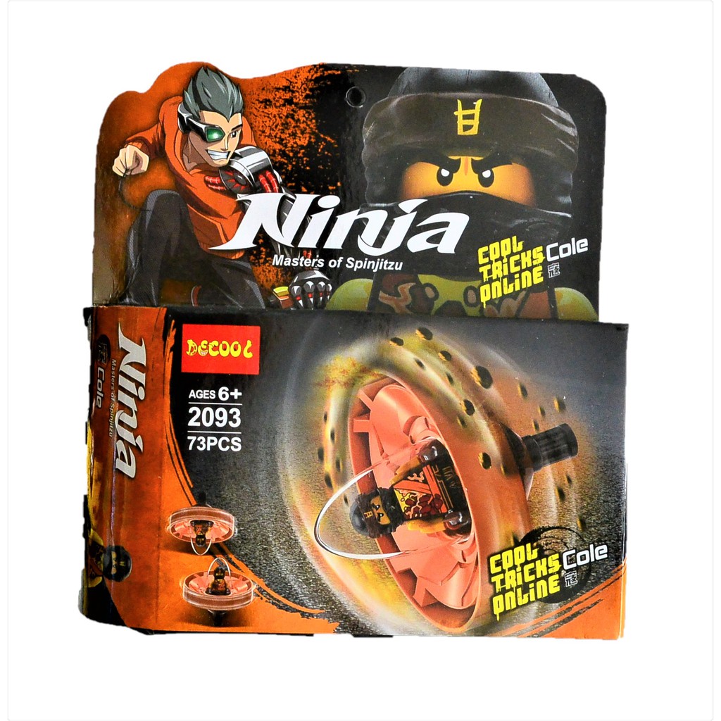Bộ xếp hình Decool 2093 Con quay lốc xoáy Ninjago của Cole - 73 chi tiết
