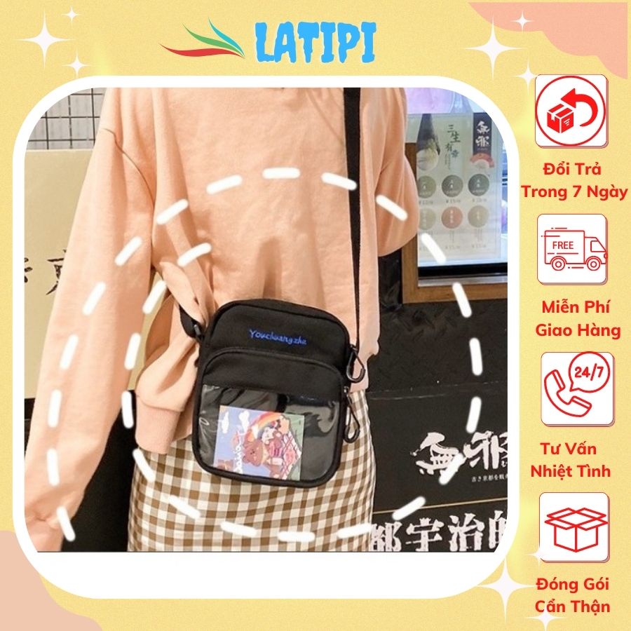 Túi Vải Canvas💖FREESHIP💖Đeo Chéo Cỡ Nhỏ Hàng Cao Cấp MX012