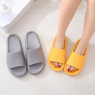 Dép lê thời trang nam nữ bánh mỳ đúc nguyên khối siêu êm cao 4cm đủ size nam nữ happy