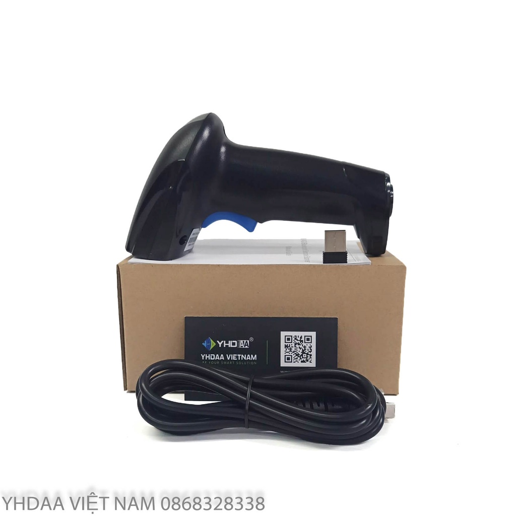 Máy bắn mã vạch không dây YHD 1100CB 1D - Máy Scan mã vạch kết nối Bluetooth/ 2.4G/ Có dây dùng trên Điện thoại, PC