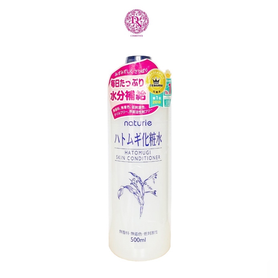 Nước hoa hồng dưỡng da Naturie Hatomugi Skin Conditioner 500ml
