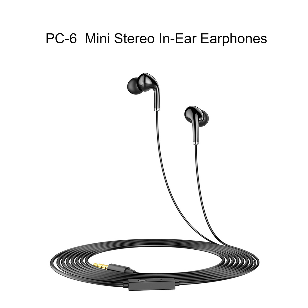 Tai Nghe Nhét Tai Ms Pc-6 Jack 3.5mm Màu Đen | BigBuy360 - bigbuy360.vn