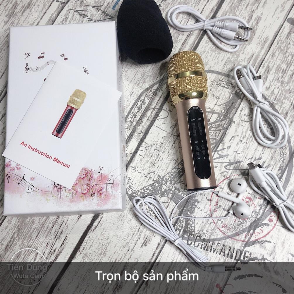 Bộ micro C11 thu âm karaoke livestream [CHÍNH HÃNG]  Kèm đầy đủ phụ kiện hỗ trợ livestream âm tốt - Bảo hành 3 tháng