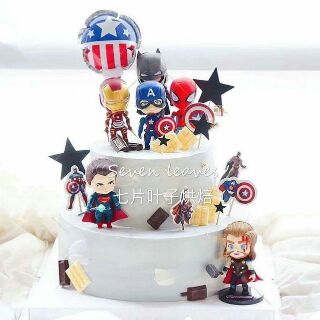 SIÊU NHÂN Avenger 6 MÓN TRANG TRÍ BÁNH