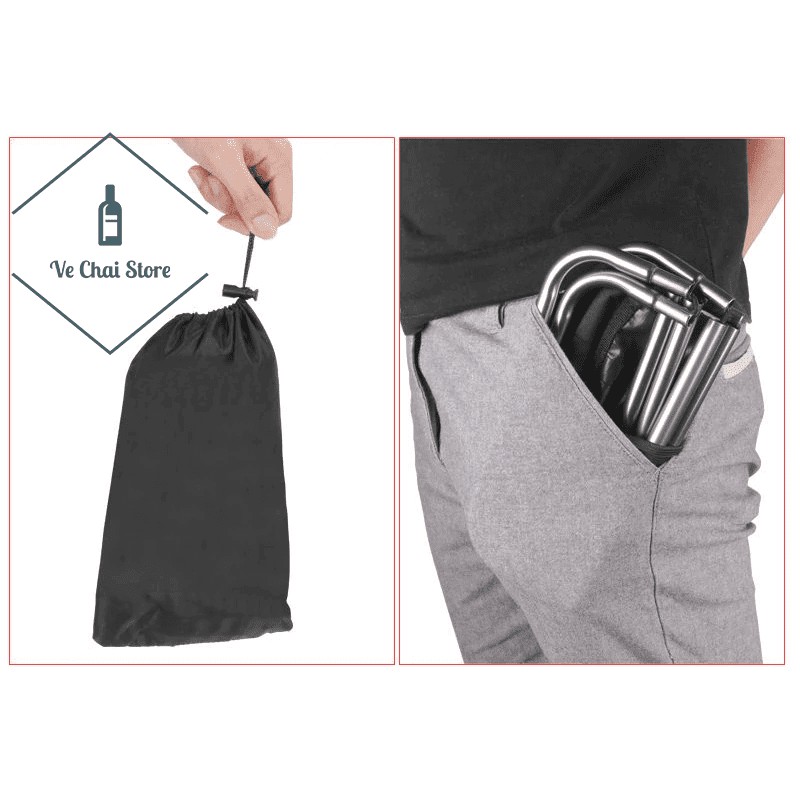 Ghế gấp siêu gọn hợp kim nhôm thép - cắm trại - câu cá - dã ngoại - phượt - ngoài trời