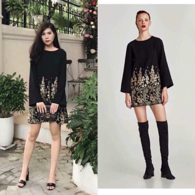 Đầm thêu #ZARA