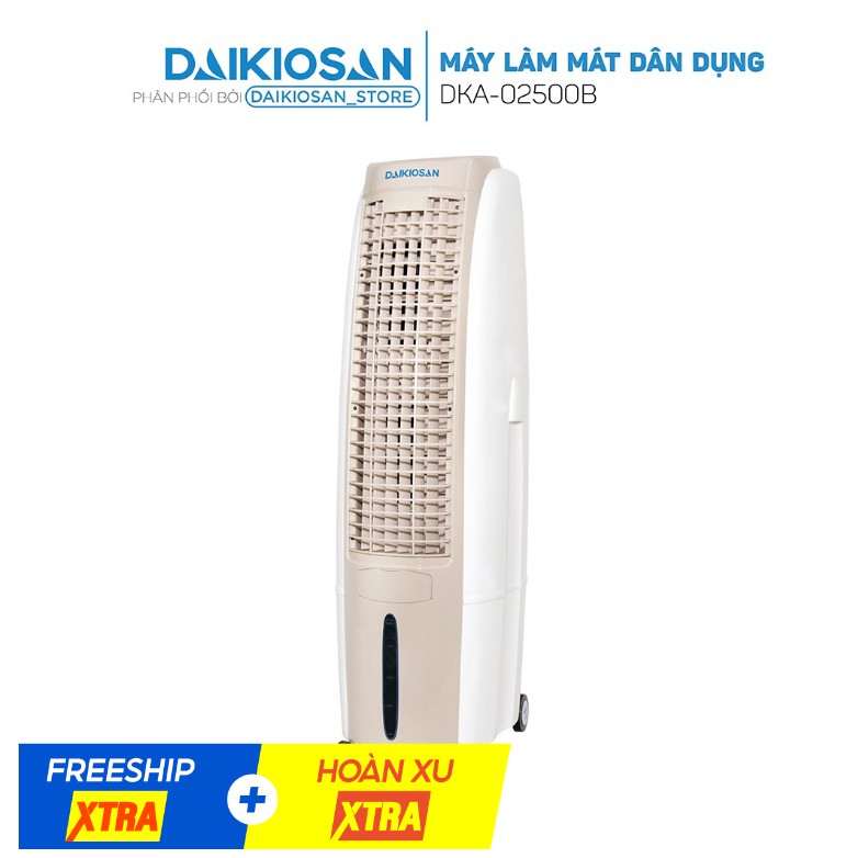 Máy làm mát không khí Daikiosan DKA-02500B - Lưu lượng gió 2,500 m³/h, hẹn giờ, điều khiển từ xa