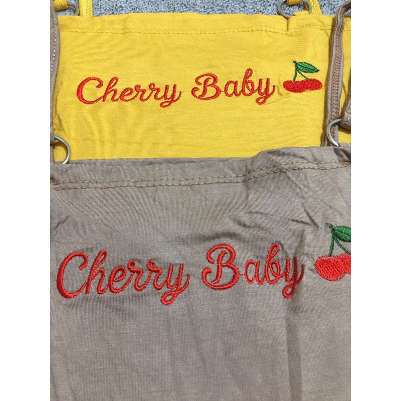 Áo 2 dây thêu cherry - áo croptop