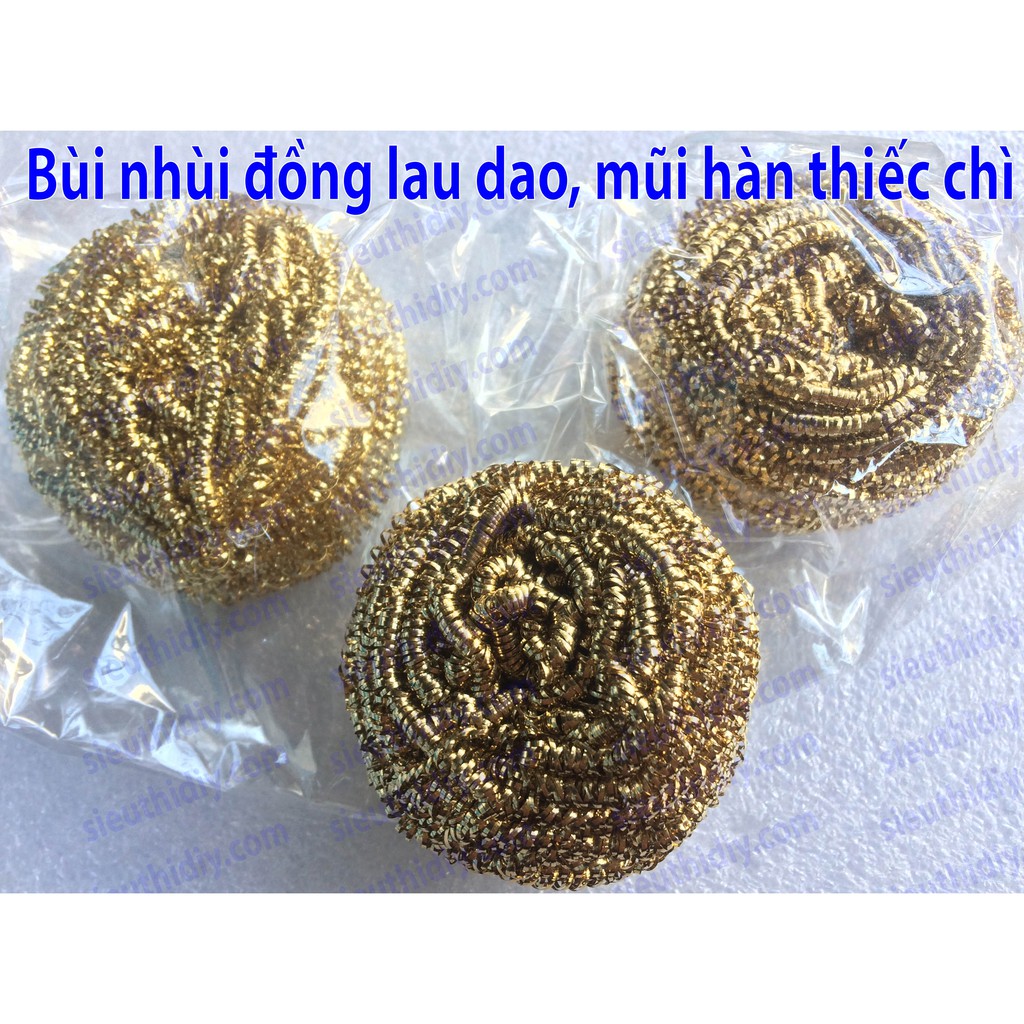 Bùi nhùi ĐỒNG/THÉP vệ sinh tránh mũi hàn thiếc chì