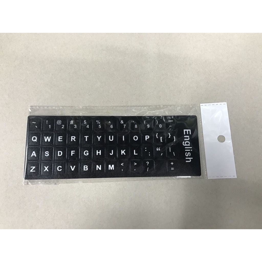 Tấm Dán -  Miếng Dán Bàn Phím  Laptop bằng Tiếng Anh  - New 100%