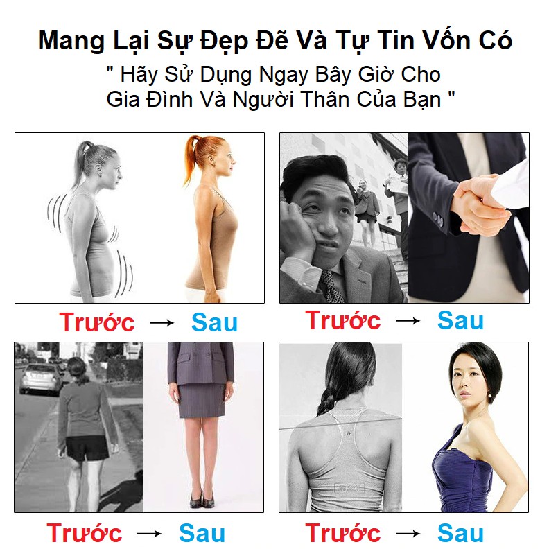 Áo chống gù lưng nam, nữ, trẻ em,…Đai chống gù lưng có cảnh báo rung - lưu được số lần sử dụng Cao Cấp Nhật Bản