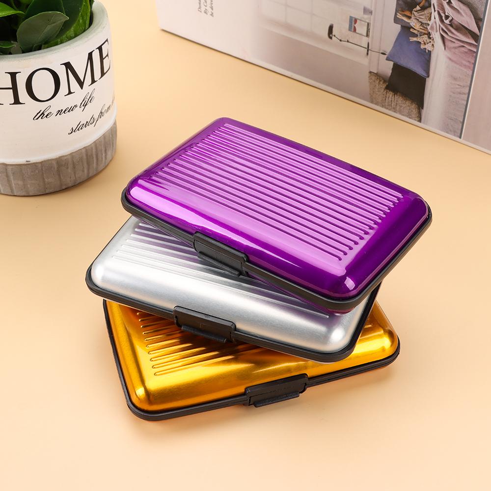 Ví Đựng Thẻ Tín Dụng Bằng Nhôm RFID Cho Nam Nữ Ốp