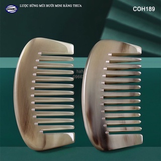 Lược sừng mini răng thưa (size XS-9cm) HAHANCO