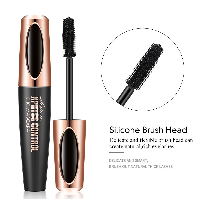 Mascara uốn dài làm dày lông mi QIC trang điểm màu đen 3D không thấm nước