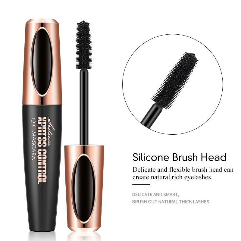 [Hàng mới về] Mascara uốn dài làm dày lông mi QIC trang điểm màu đen 3D không thấm nước