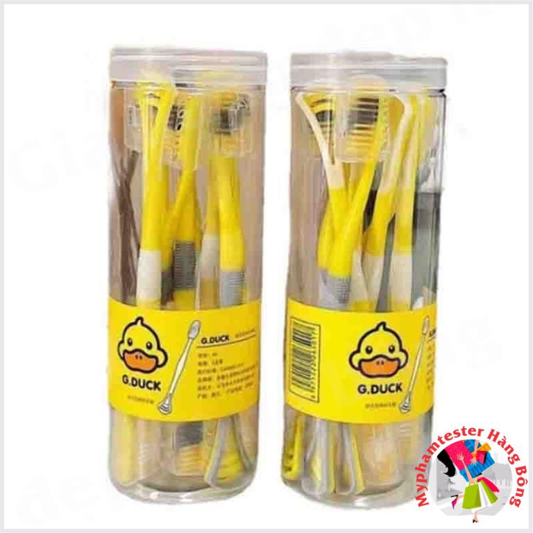 (SIÊU HOT) Bàn chải Vịt vàng G.DUCK kèm cạo lưỡi 2in1 (1 chiếc)