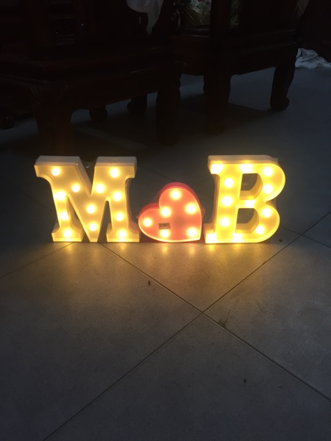 Đèn led hình trái tim red heart trang trí , tỏ tình lãng mạn