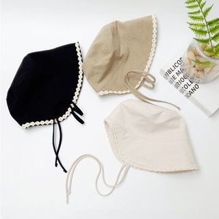 Nón viền hoa nữ tính Modleaf Charming hat Hàn Quốc