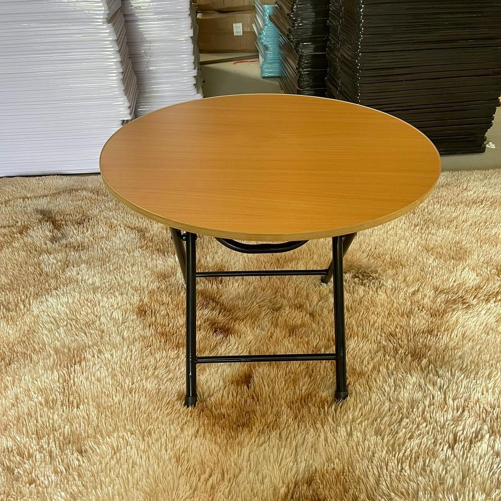 Bàn tròn gấp gọn chân sắt sơn tĩnh điện đường kính 60 cao 50 cm
