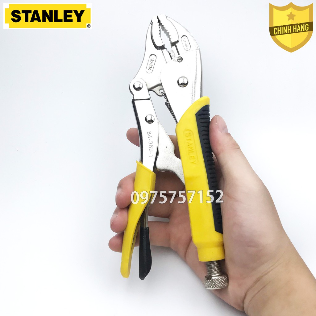 Kìm chết thép Cr-Mo siêu cứng Stanley 254mm, chịu lực tác động mạnh, tay cầm bọc nhựa cao su nguyên khối