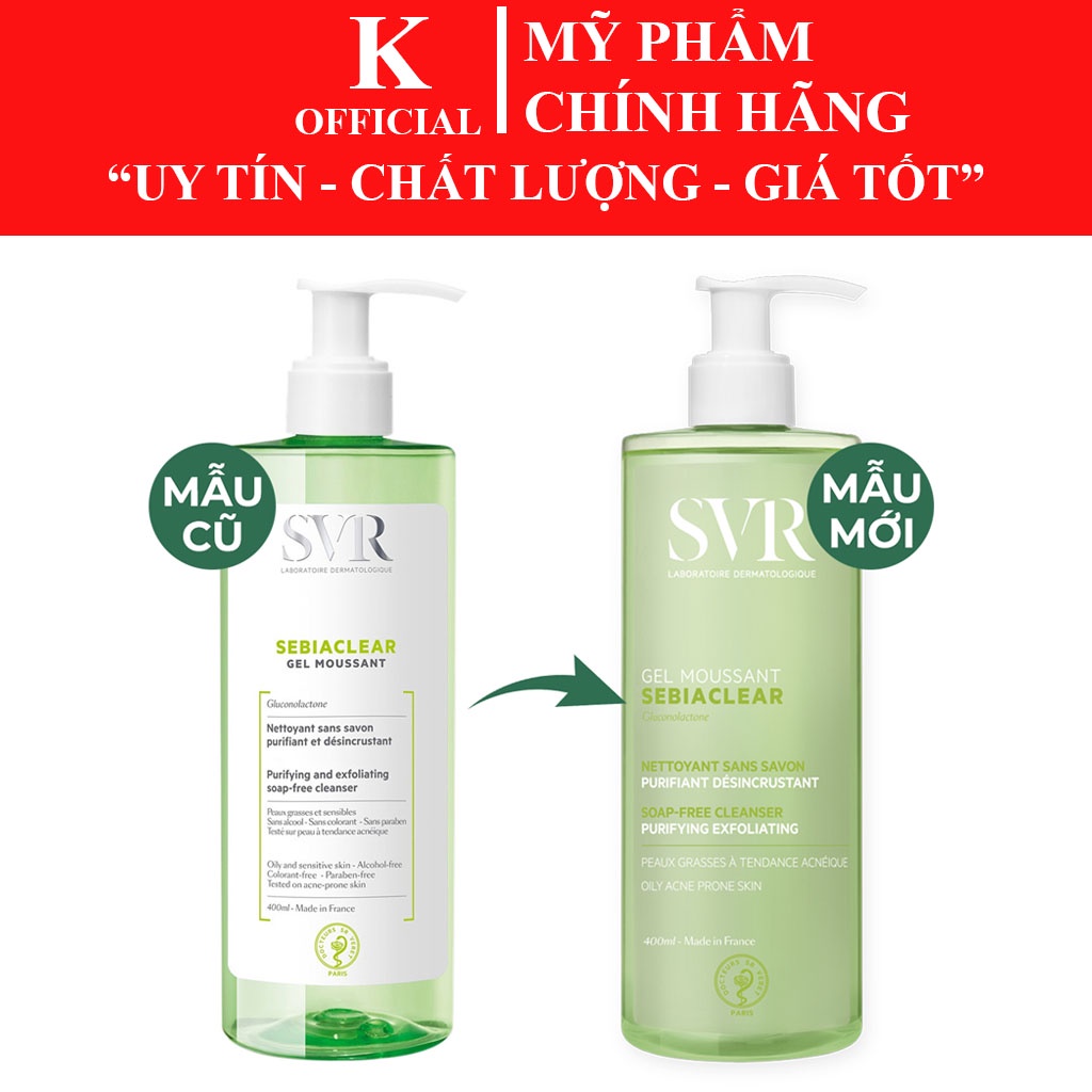 Sữa rửa mặt SVR 200ml 400ml