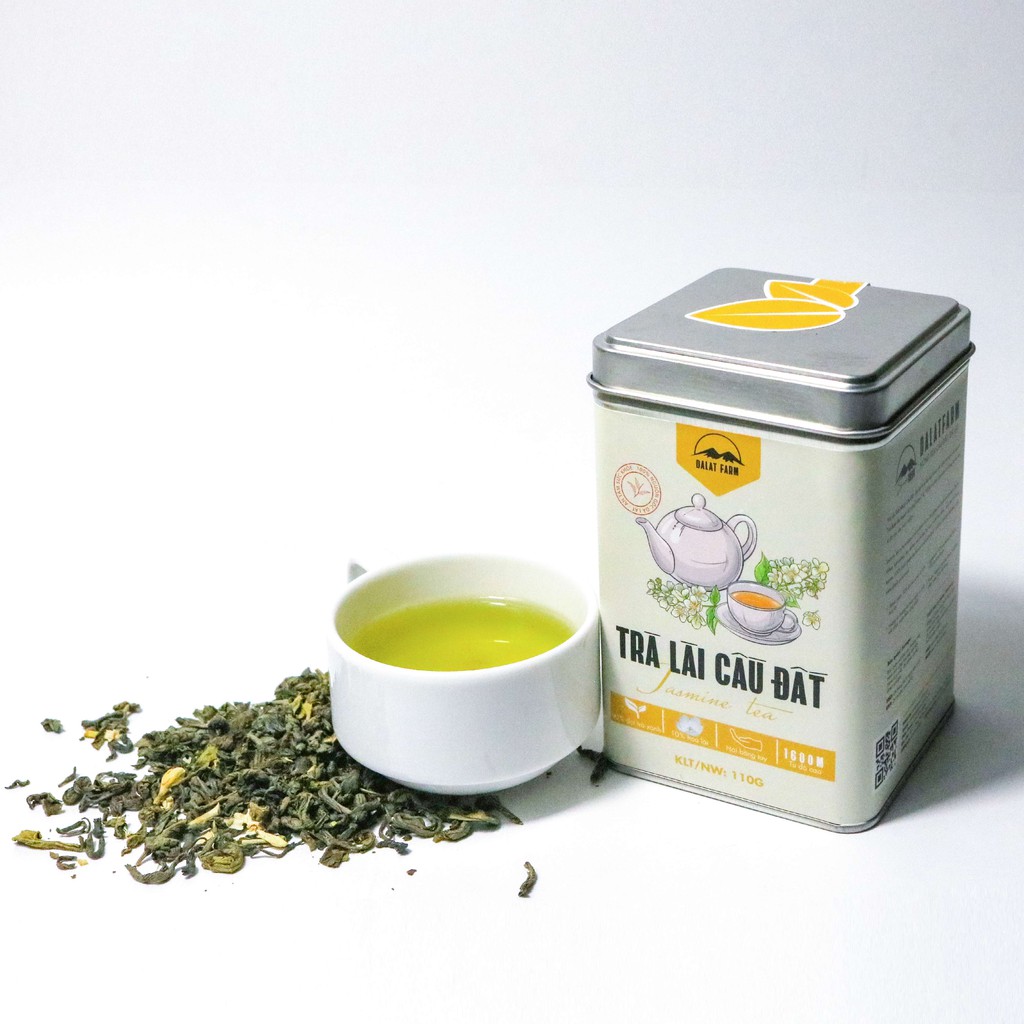Trà Lài Cầu Đất (Trà Hoa Nhài) Loại Đặc Biệt Dalat Farm - Hộp 110Gr | BigBuy360 - bigbuy360.vn