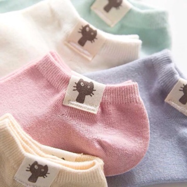 Tất Nữ Cotton Hình Mèo Phiên Bản Hoạt Hình Hàn Quốc ( T014 ) Hàng Loại Đẹp.