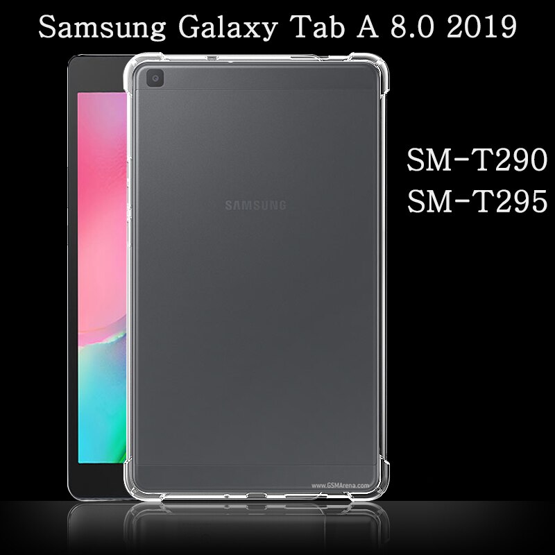 Ốp lưng Máy Tính Bảng Samsung Galaxy Tab A 8.0 2019  SM-T290 SM-T295  Chống sốc silicon chống bám Trong mờ | BigBuy360 - bigbuy360.vn