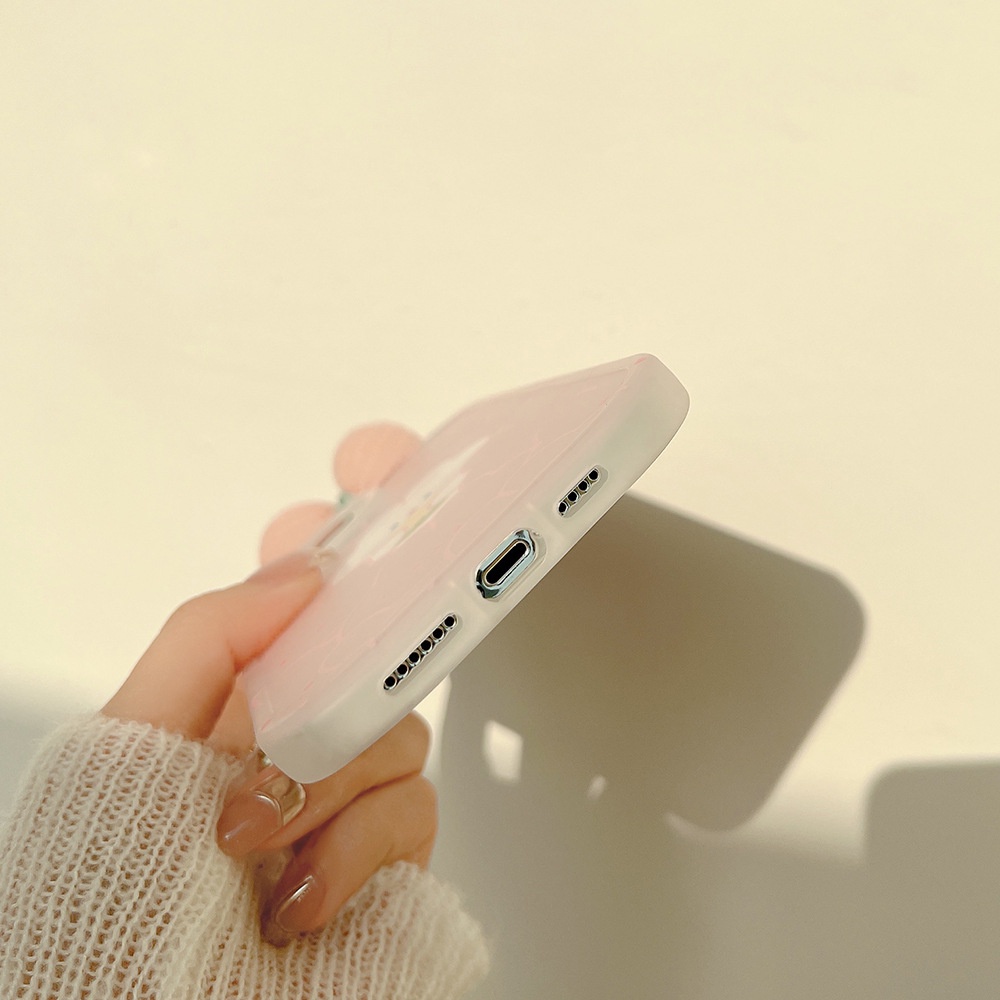 Ốp lưng iphone Ốp Điện Thoại Mềm Hình Thỏ Và Nơ Dễ Thương Cho iPhone13promax 12 11 7/8p X/xr Dinuo case-III/TX