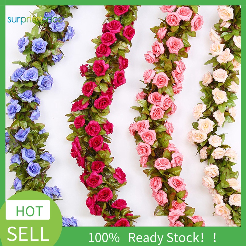 Dây Hoa Giả Bằng Nhựa Treo Tường Trang Trí Tiệc Cưới