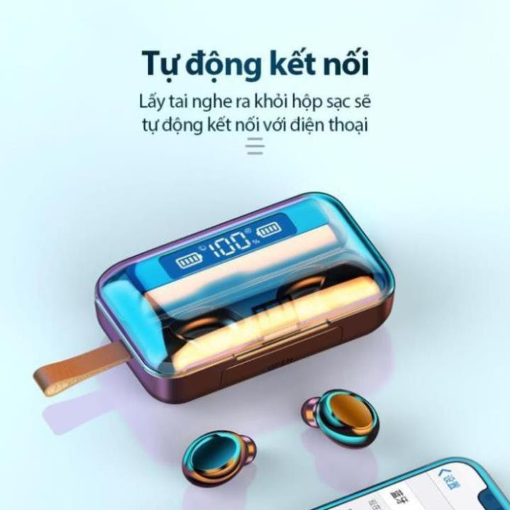 Tai nghe Bluetooth AMOI F9 - Kim Pin Sạc Dự Phòng 2000mah - Bản Quốc Tế 2020