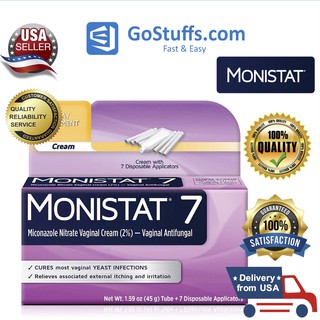 [Hàng Mỹ] Kem bôi giảm ngứa Monistat 7-Day Yeast Infection Treatment 45g - khử nấm vùng trong 7 ngày