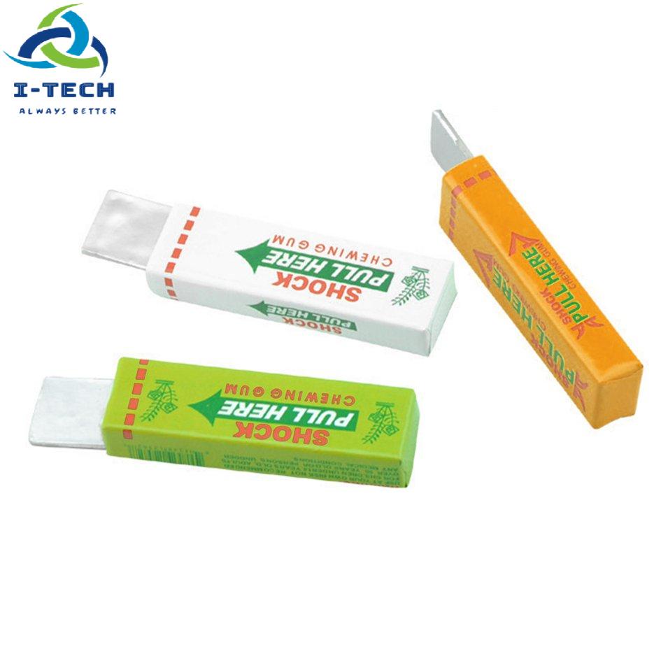 ⚡Khuyến mại⚡Fashionable Unique Fantastic Safety Trick Joke Funny Toys Electric Shock Shocking Chewing Gum Pull Out Head  for Gifts