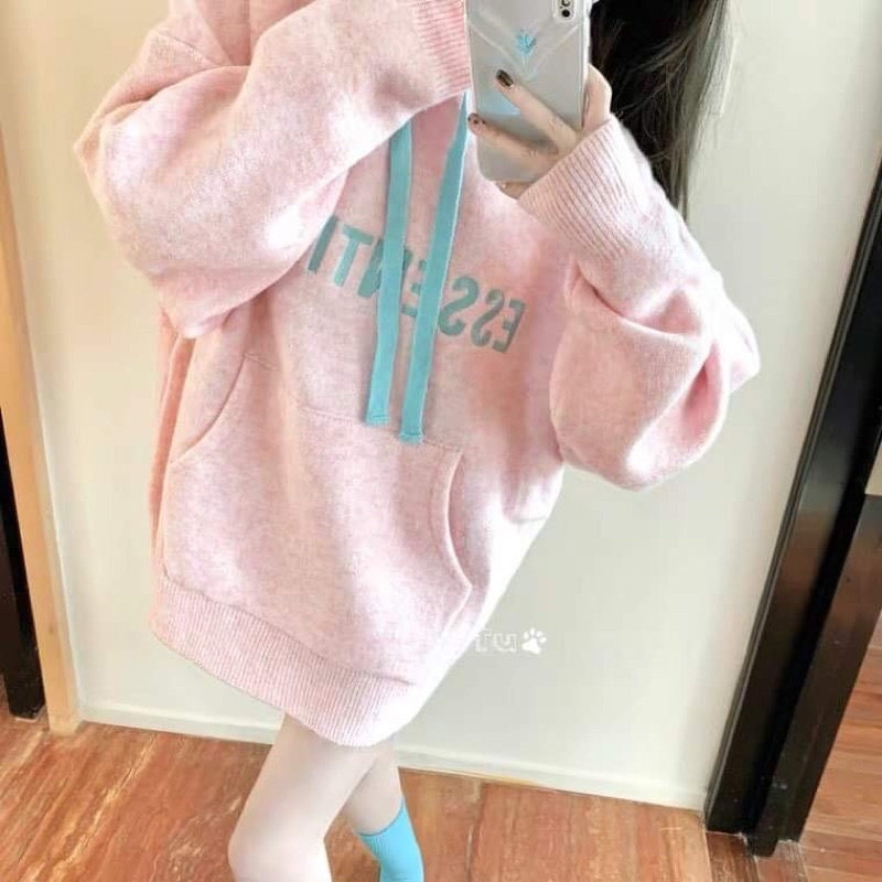 ÁO HOODIE LEN ESSENTIALS