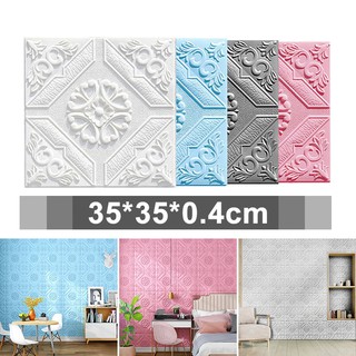 Mẫu mới nhất xốp dán tường 3d hoa văn 3mm mẫu mới nhất khổ 35x35cm xốp dán tường