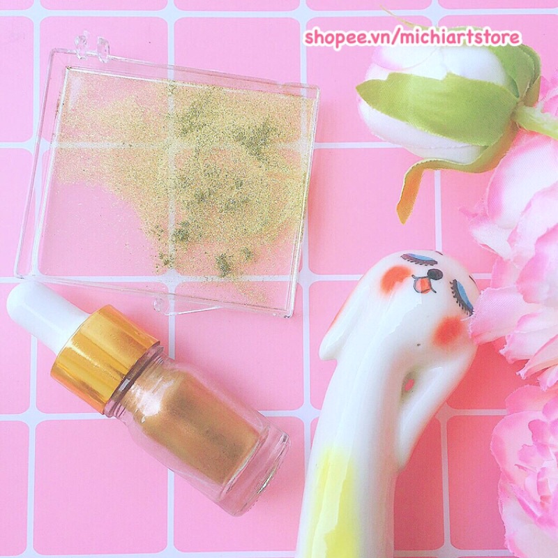 Aqua Bronze lọ 5ml - Bột nhũ phát sáng phản quang Paul Rubens