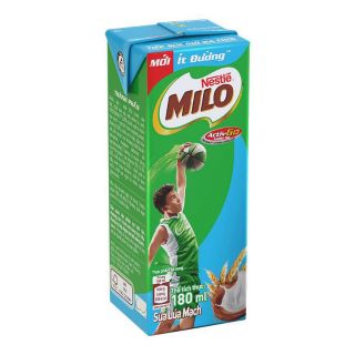 ( Có sẵn, Now- Grab giao ngay) 1hộp lẻ Sữa Milo  ít đường 180 ml date 2/2021...
