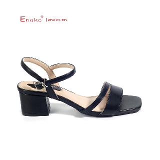 Giày Sandal Cao Gót Đế Vuông 5cm Quai Ngang Dây Mảnh Enako TP13292