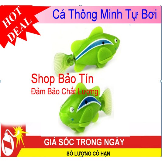 Bộ 2 cá Robot thông minh tự bơi có đèn phát sáng