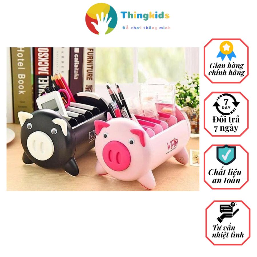 Hộp bút con heo con lợn siêu ngộ nghĩnh - Thingkids