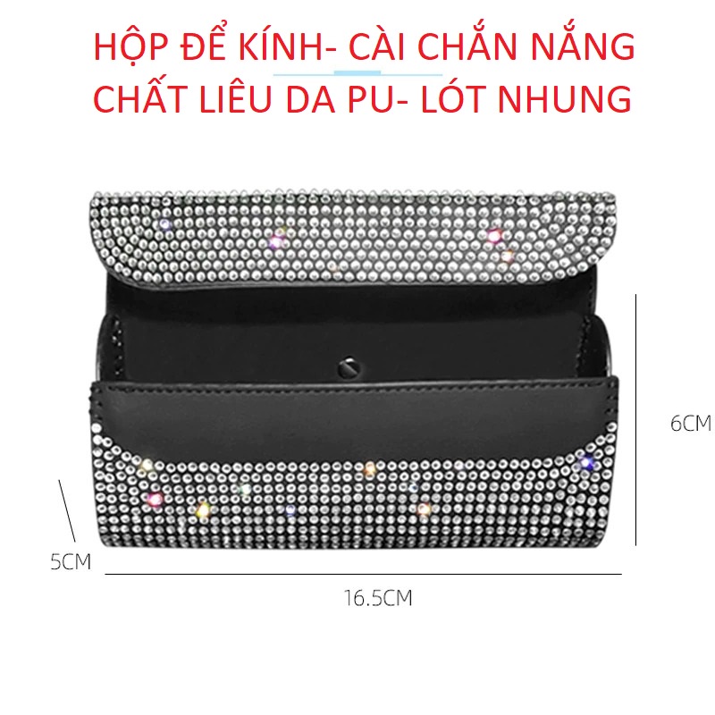 Hộp kính xe hơi (PK168) Hộp để kính gắn đá- cài chắn nắng ô tô