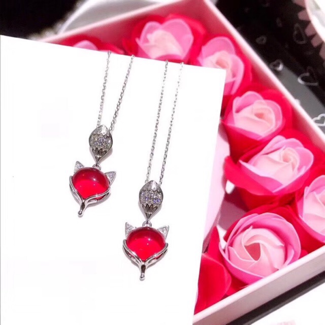 Dây chuyền hồ ly bạc Ý Silver S925-Minh Tâm Jewelry