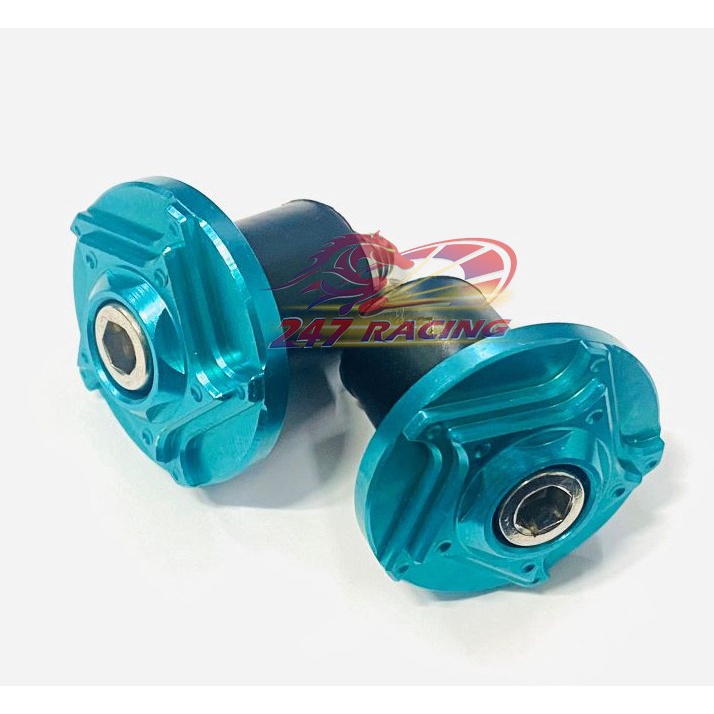 Gù tay lái Titan Xanh Lục GR5 gắn tay lái xe máy Sirius,Exciter,Wave,Dream...nhôm CNC lên màu